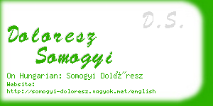 doloresz somogyi business card